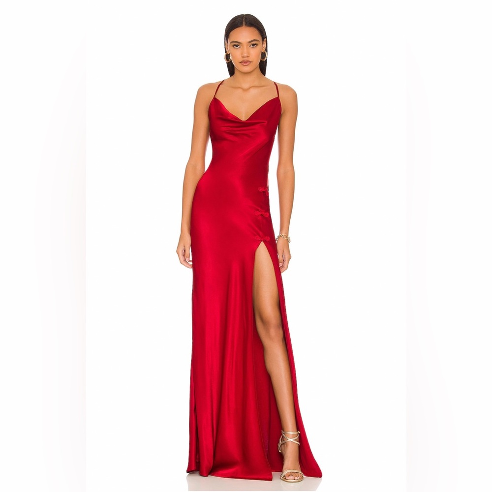× REVOLVE Gabrielle Maxi Dress in Burgundy
SAU LEE